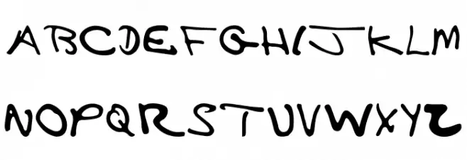 Thomas Regular फ़ॉन्ट अपरकेस