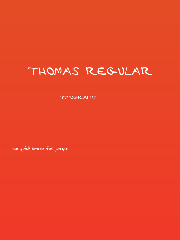Thomas Regular Poster