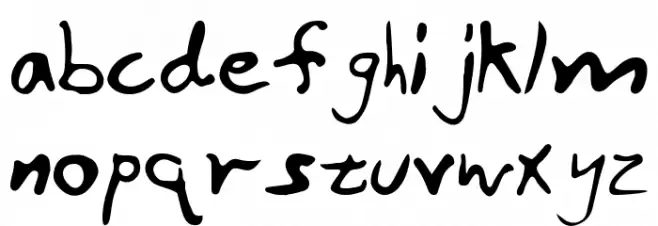 Thomas Regular फ़ॉन्ट लोअरकेस