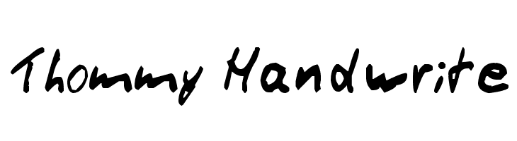 Thommy Handwrite  Frei Schriftart Herunterladen