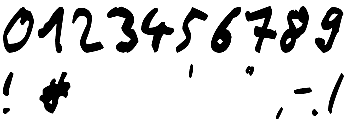 Thommy Handwrite Font OTHER CHARS