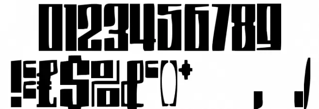 Thompson Font OTHER CHARS