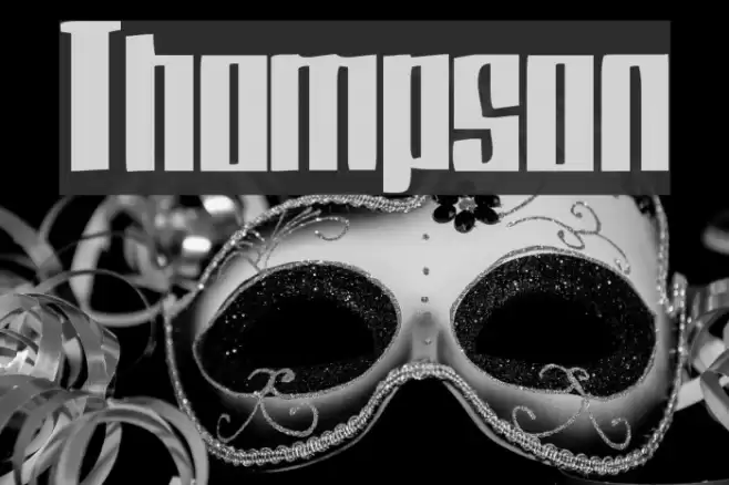 Thompson Font examples