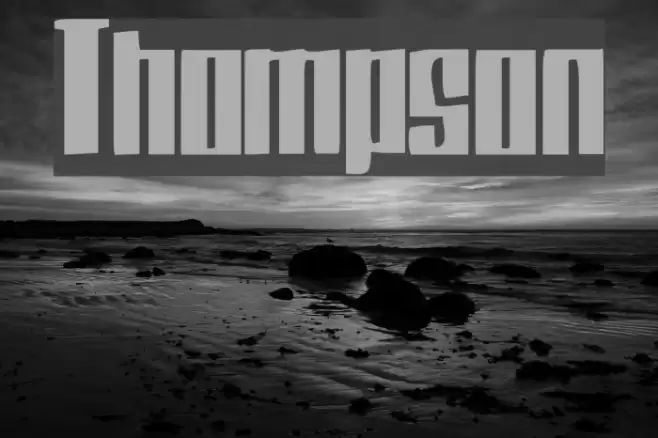 Thompson Font examples
