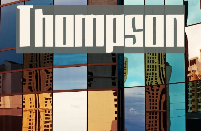 Thompson Шрифта examples