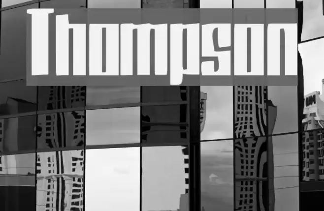 Thompson Font examples