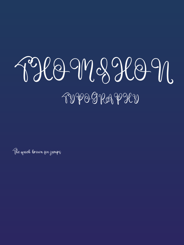 Thomshon Poster