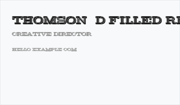 Thomson 3D Filled Regular Business Card