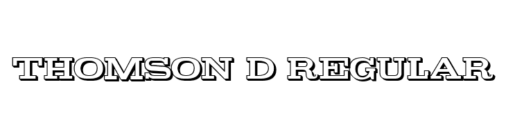 Thomson 3D Regular  免费字体下载
