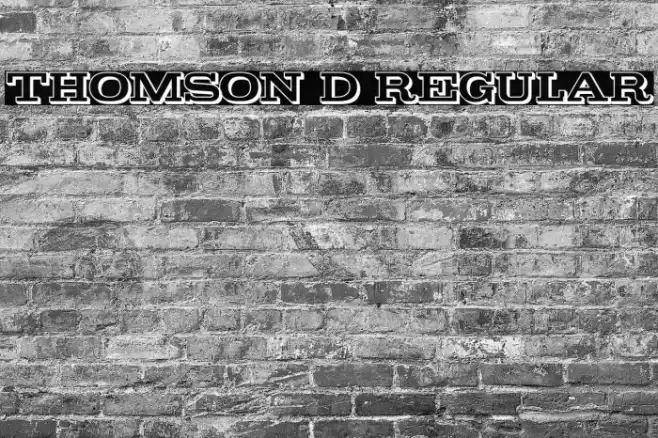 Thomson 3D Regular Font examples
