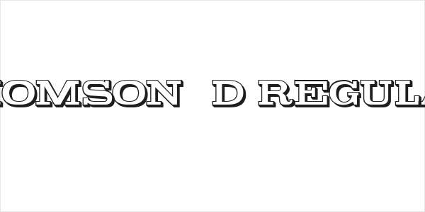 Thomson 3D Regular Logo