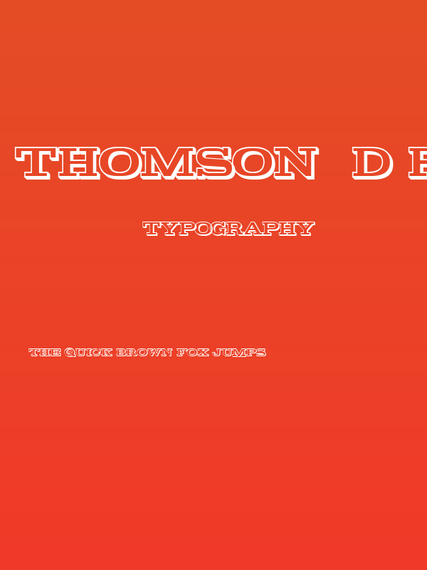 Thomson 3D Regular Poster