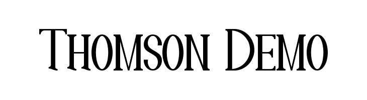 Thomson Demo  font caratteri gratis