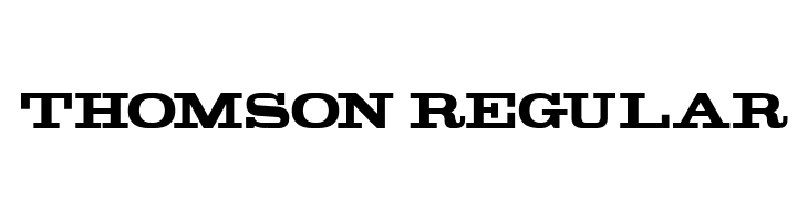 Thomson Regular  font caratteri gratis
