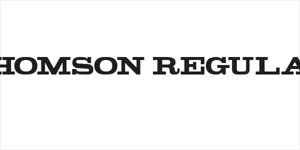 Thomson Regular Logo