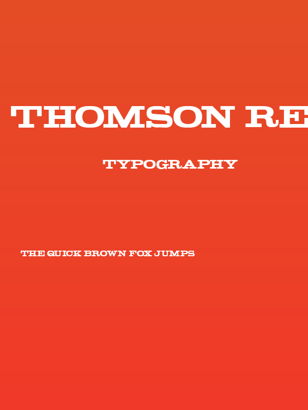 Thomson Regular Poster