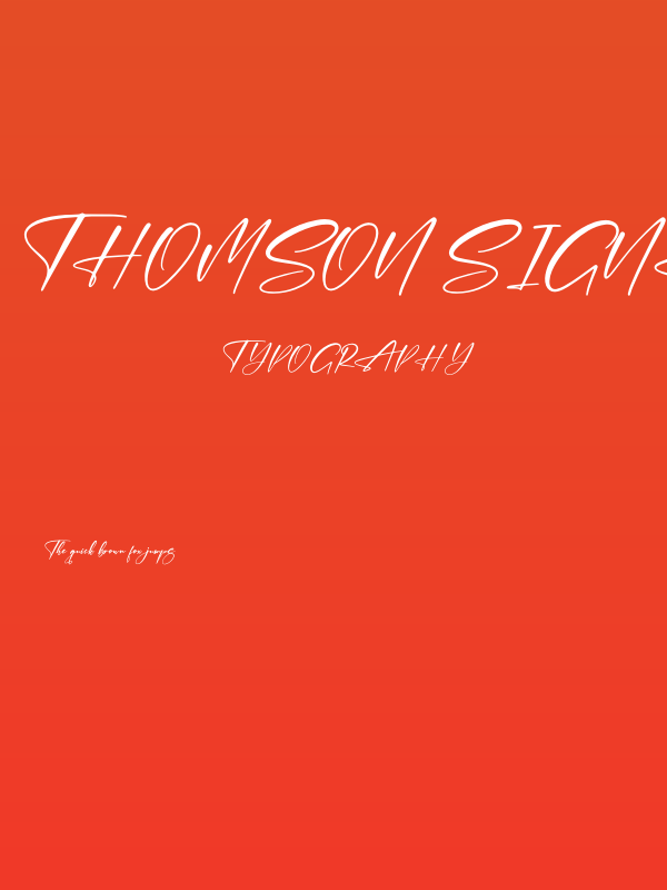 Thomson Signate Poster