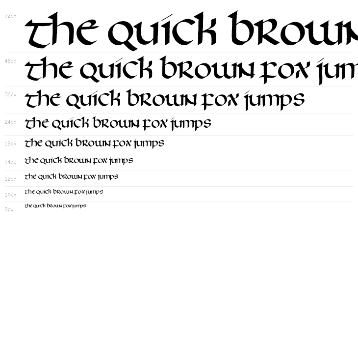 Thomson Uncial Waterfall