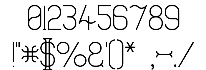 Thong Font OTHER CHARS