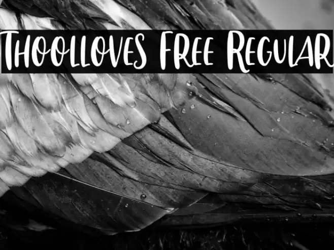 Thoolloves Free Regular Font examples