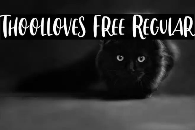 Thoolloves Free Regular Font examples