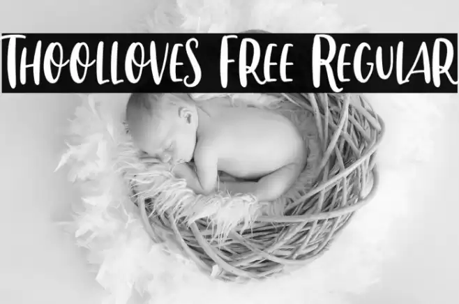 Thoolloves Free Regular Font examples