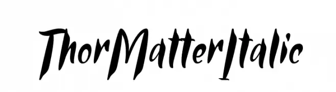 Thor Matter Italic  Fuentes Gratis Descargar