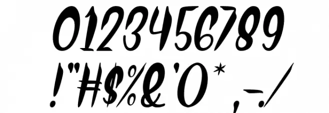 Thor Matter Italic Font OTHER CHARS