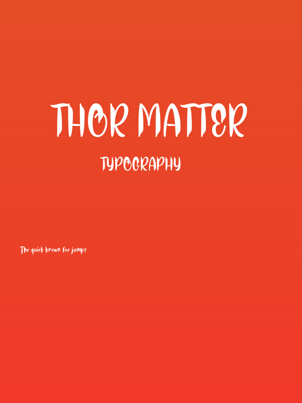 Thor Matter Poster
