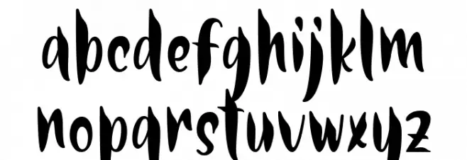 Thor Matter Schriftart Kleinbuchstaben
