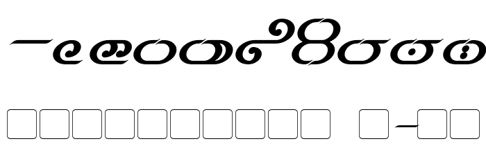 Thorass Italic Font OTHER CHARS
