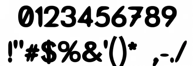 Thorazine Font OTHER CHARS