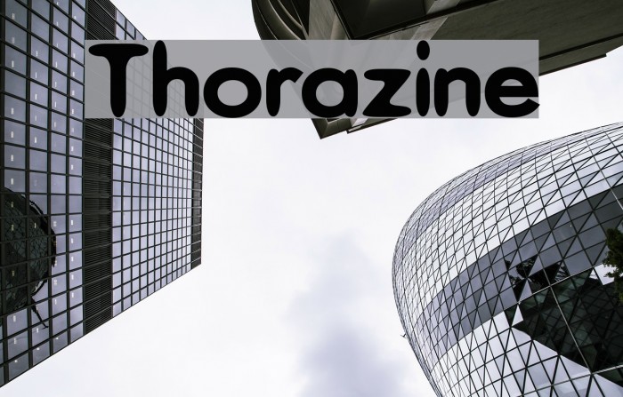 Thorazine Schriftart examples