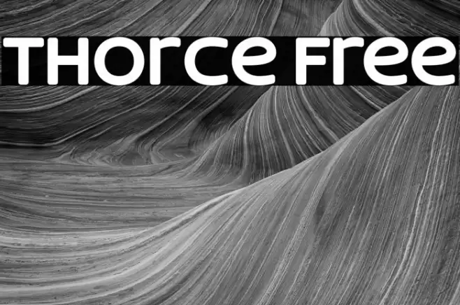Thorce Free Font examples