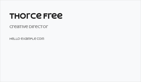 Thorce Free Business Card
