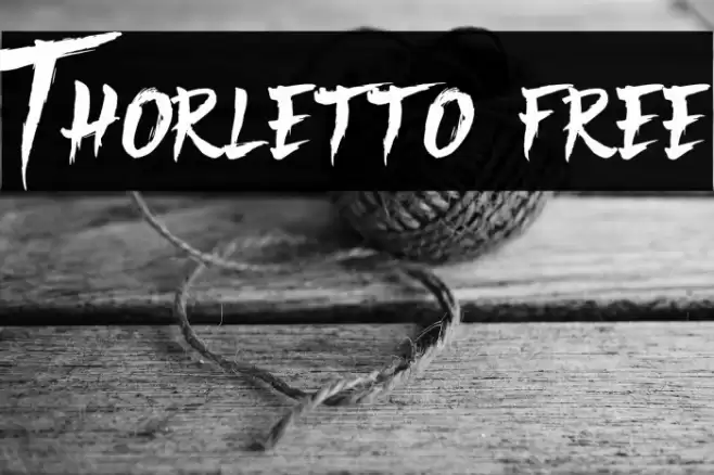 Thorletto [free] Font examples