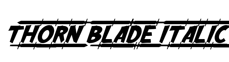 Thorn Blade Italic Шрифта