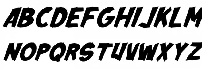 Thorn Blade Italic Fonte MAIÚSCULAS