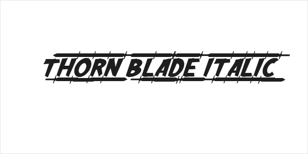 Thorn Blade Italic Logo