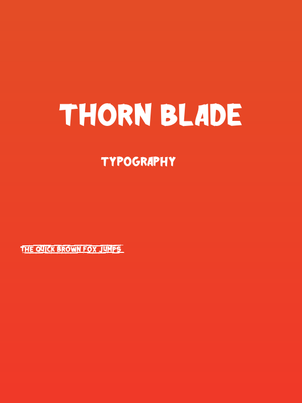Thorn Blade Poster
