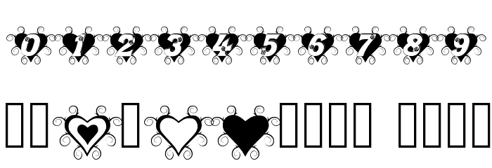 Thorn_Heart Font OTHER CHARS