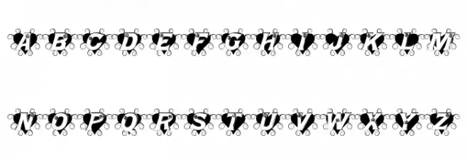 Thorn_Heart Font UPPERCASE