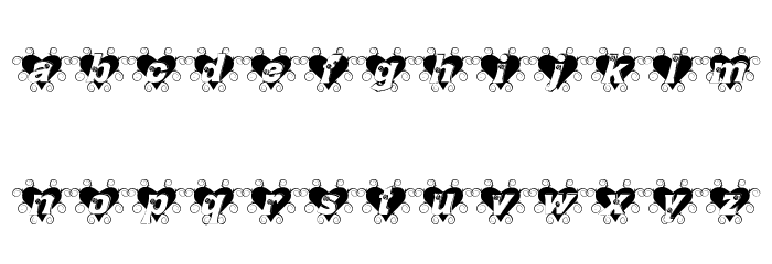 Thorn_Heart Font LOWERCASE