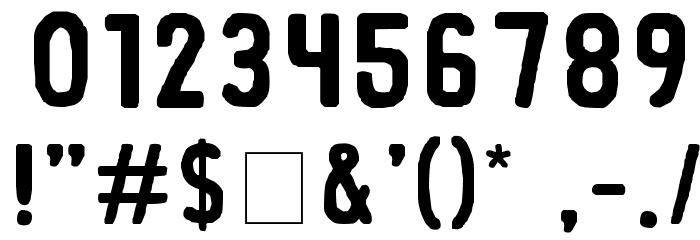Thorne Normal Font OTHER CHARS