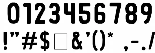 Thorne Normal フォント その他の文字