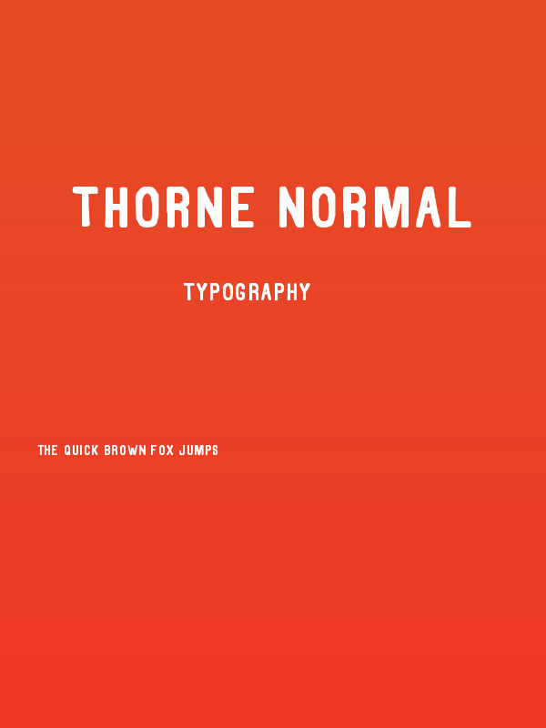 Thorne Normal Poster