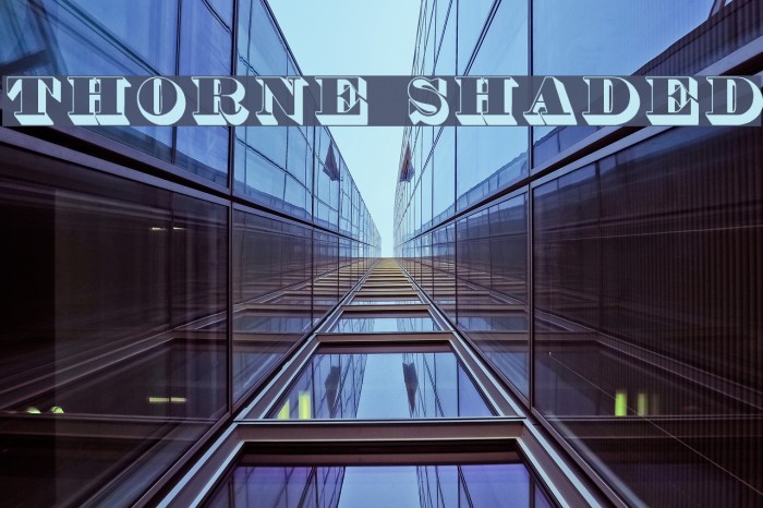Thorne Shaded Font examples