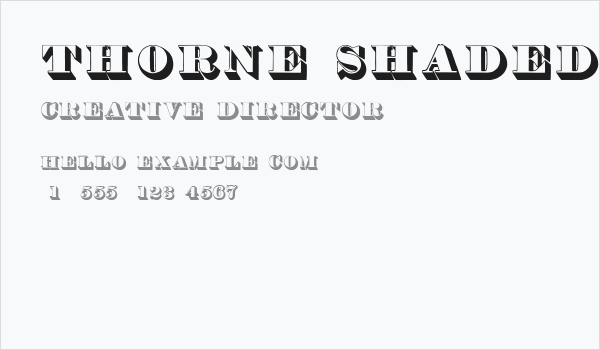 Thorne Shaded Business Card