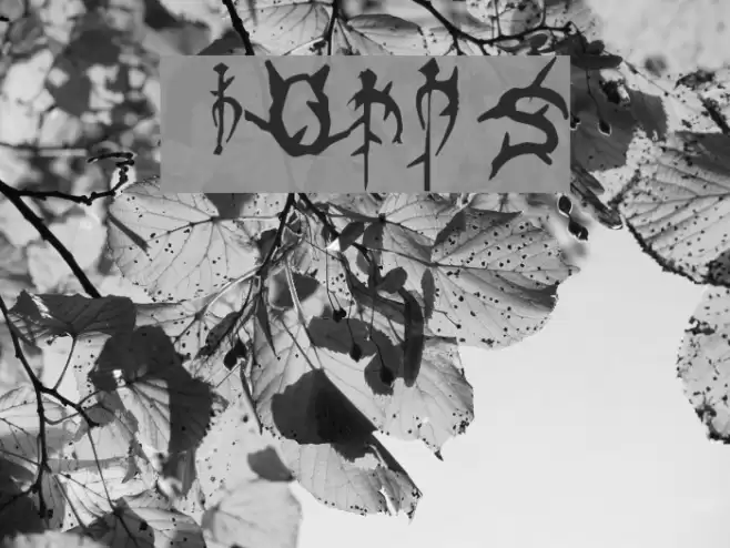 Thorns Font examples