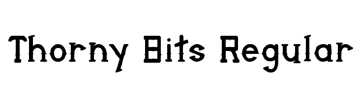 Thorny Bits Regular  Descarca Fonturi Gratis